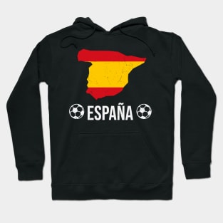 España Soccer Map National Team Fan Football Hoodie